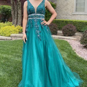 Emerald Green Prom Dress
